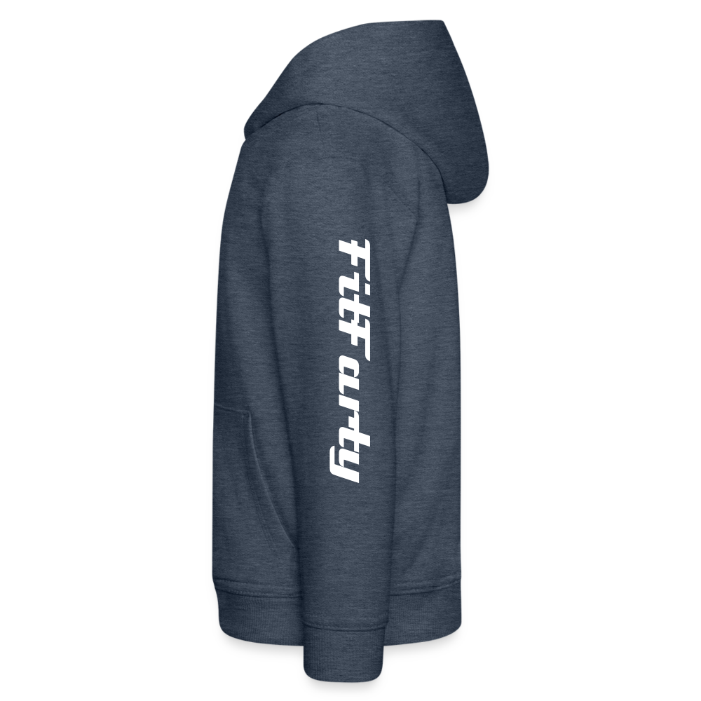 FitFarty Kids‘ Premium Hoodie - heather denim
