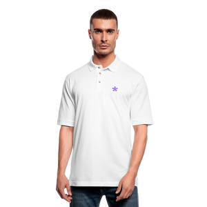 FitFarty Pique Polo Shirt - white