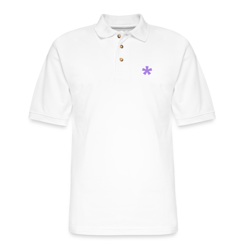 FitFarty Pique Polo Shirt - white