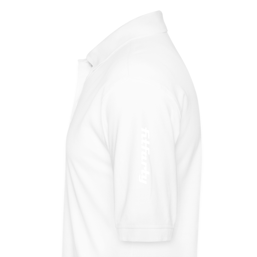 FitFarty Pique Polo Shirt - white