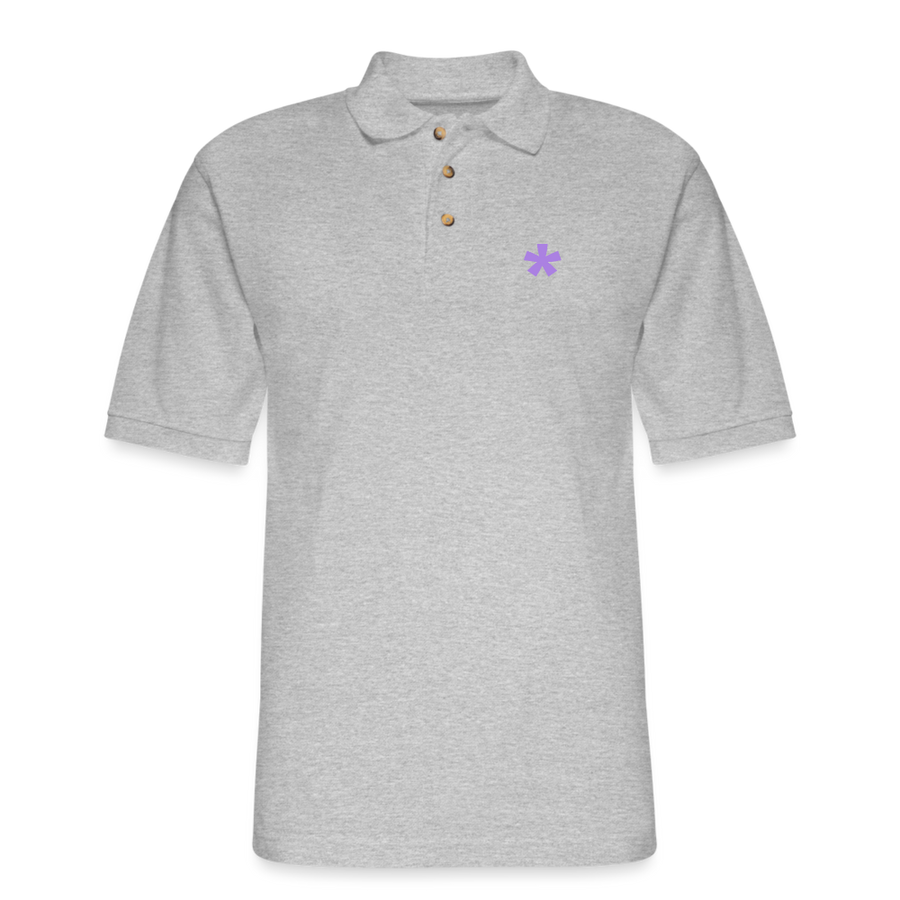 FitFarty Pique Polo Shirt - heather gray