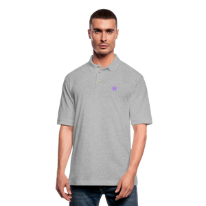 FitFarty Pique Polo Shirt - heather gray