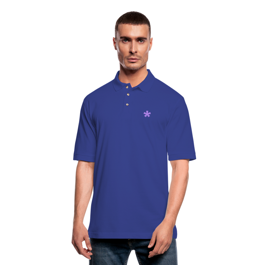 FitFarty Pique Polo Shirt - royal blue