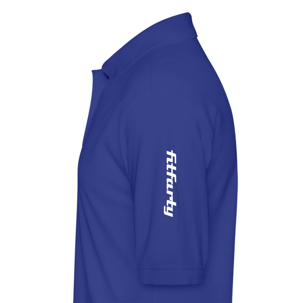 FitFarty Pique Polo Shirt - royal blue
