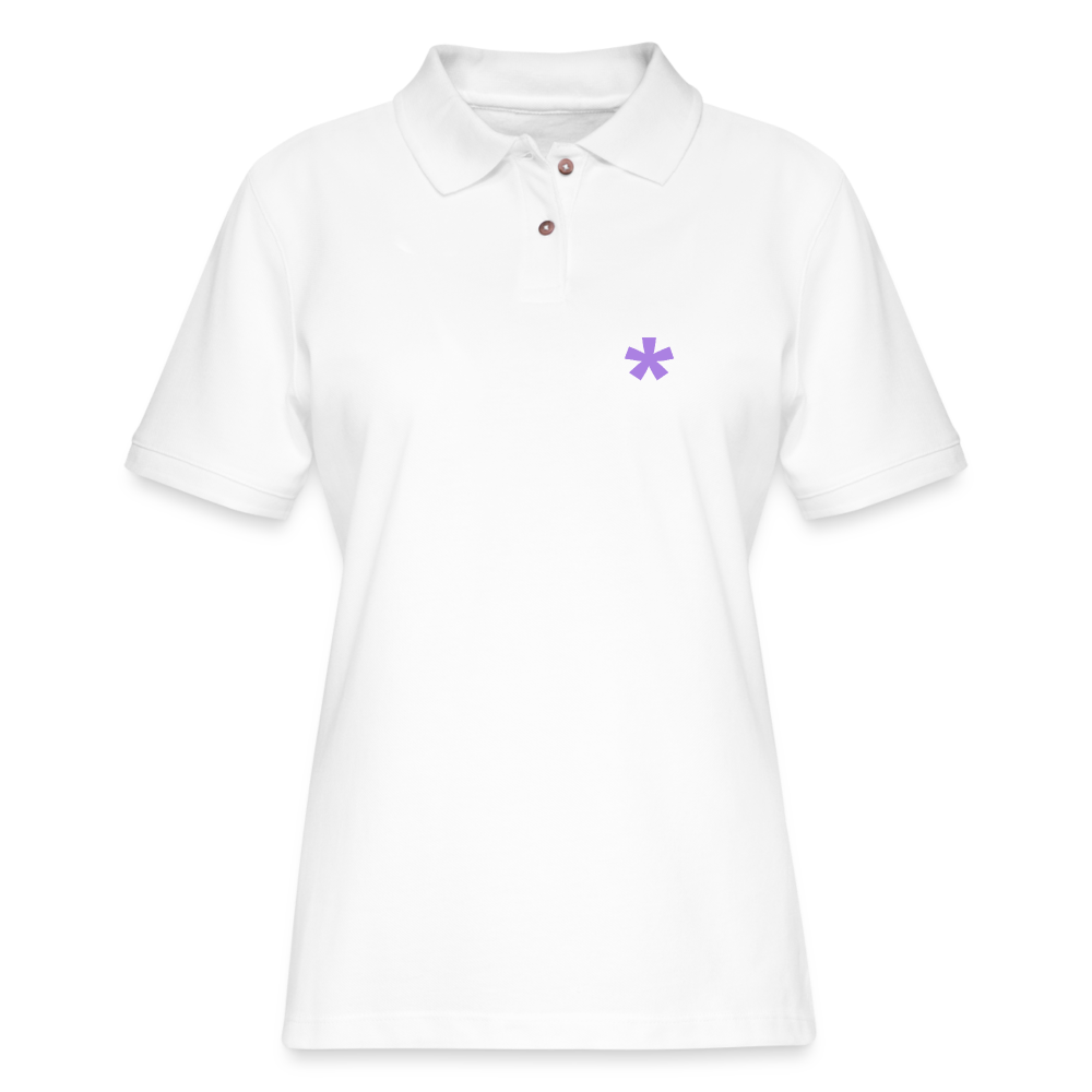 FitFarty Fitted Pique Polo Shirt - white