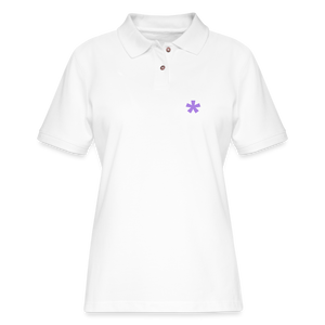 FitFarty Fitted Pique Polo Shirt - white