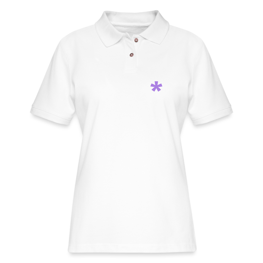 FitFarty Fitted Pique Polo Shirt - white