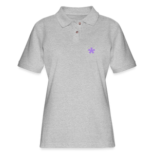 FitFarty Fitted Pique Polo Shirt - heather gray