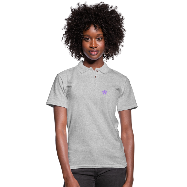 FitFarty Fitted Pique Polo Shirt - heather gray