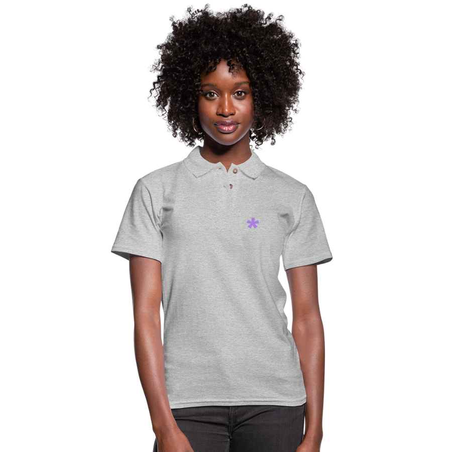 FitFarty Fitted Pique Polo Shirt - heather gray