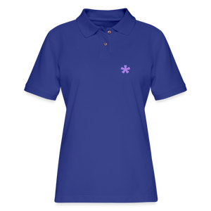 FitFarty Fitted Pique Polo Shirt - royal blue