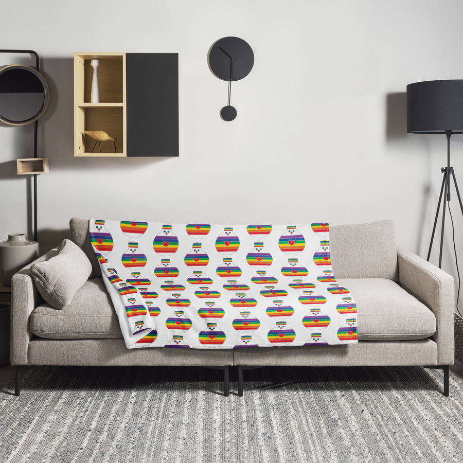 FitFarty Rainbow bulb-oh Blanket