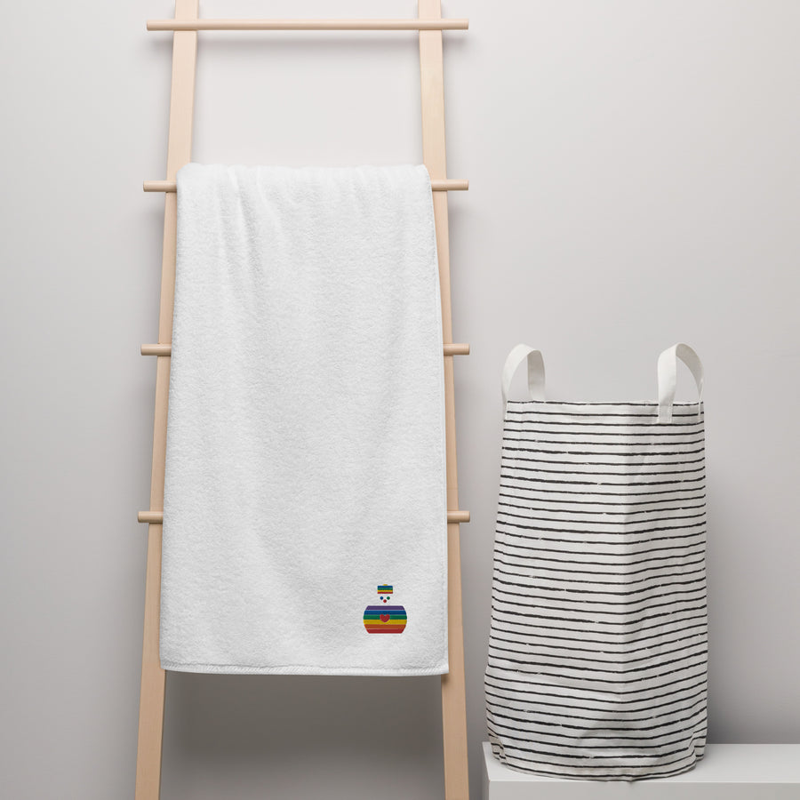 FitFarty Rainbow bulb-oh cotton towel