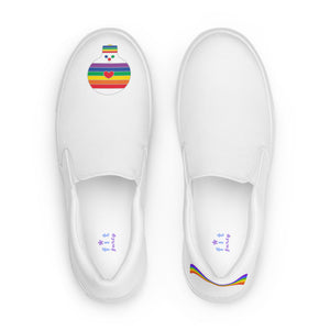 FitFarty Rainbow slip-on canvas shoes